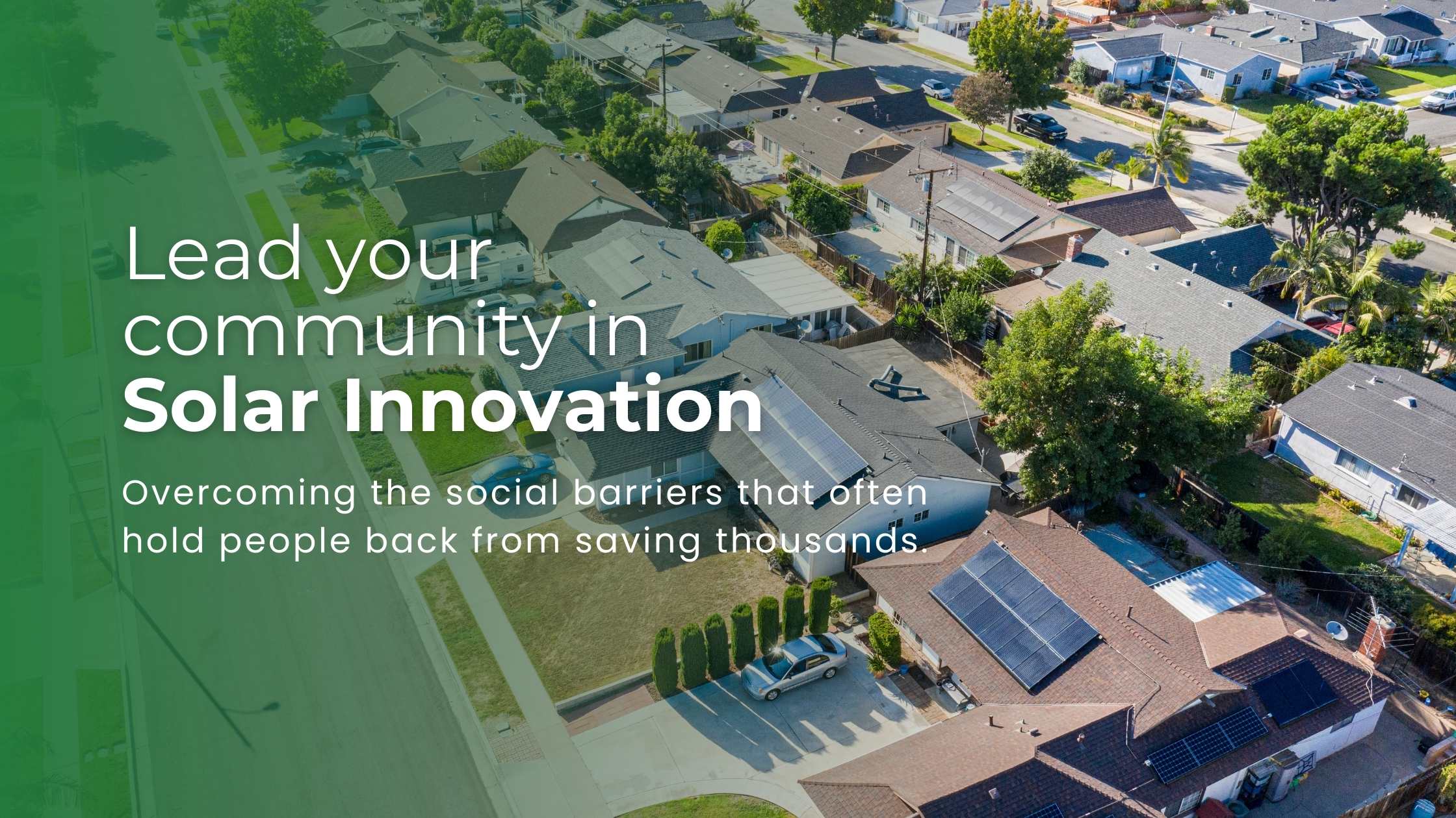 Lead your community in solar innovation blog