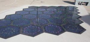 Solar Roadways' walkway, Source: Motor Authorirty