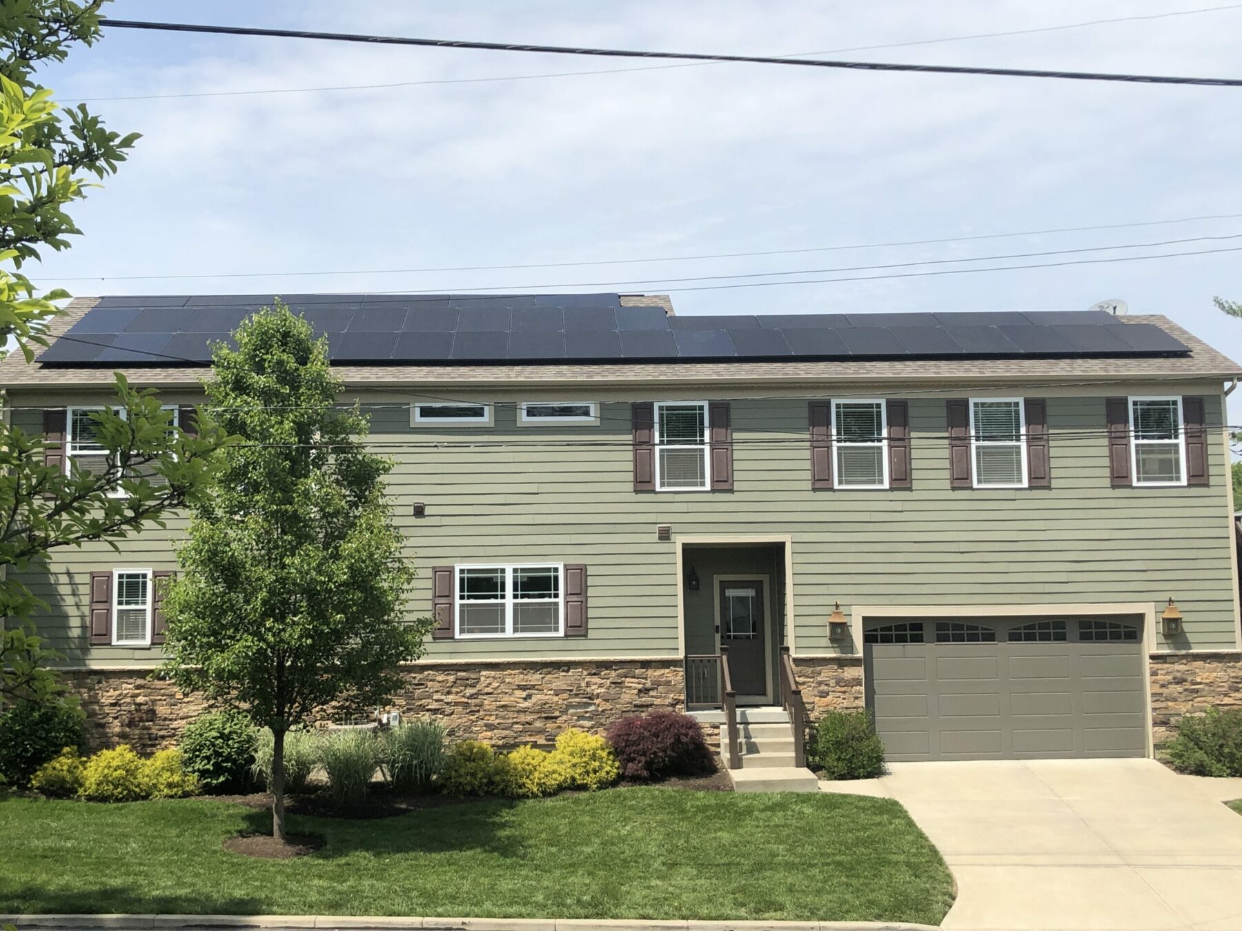 installing residential solar panels for a home