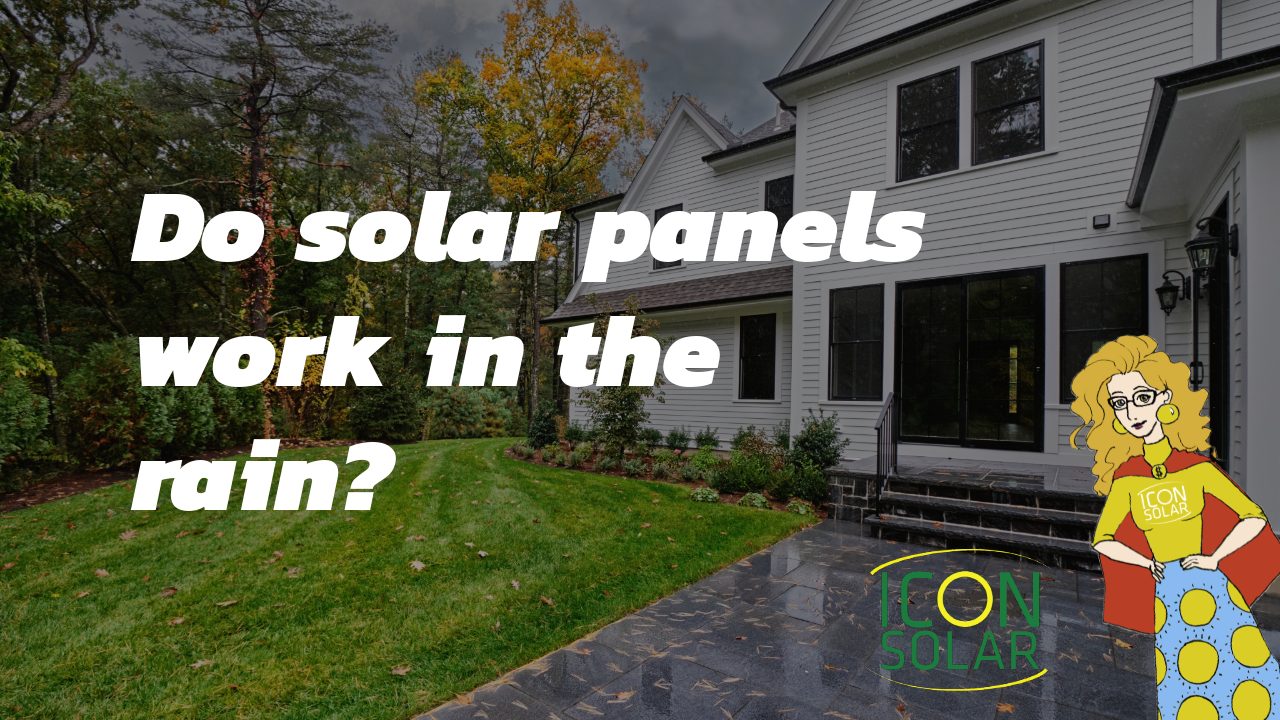 how does rain affect solar panels on homes